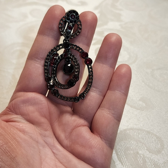 OSCAR DE LA RENTA Vintage 80s Clip On SINGLE 1PC. Earring - Picture 4 of 9